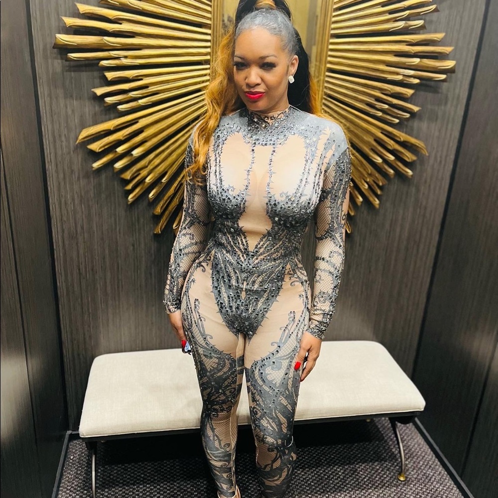 Angel Brinks Madhouse jumpsuit.